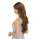 CARMEN | Cognac Long Wig Gentle Layers Side Swept Bangs Skin Part 