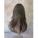 ALLY | Medium Brown Long Wig Layers Face Frame Full Bangs Skin Part 24" 