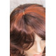SHANIA | Auburn Copper Long Soft Waves Wig Bangs Side Part 17" 