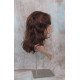 SHANIA | Auburn Copper Long Soft Waves Wig Bangs Side Part 17" 