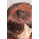 SHANIA | Auburn Copper Long Soft Waves Wig Bangs Side Part 17" 
