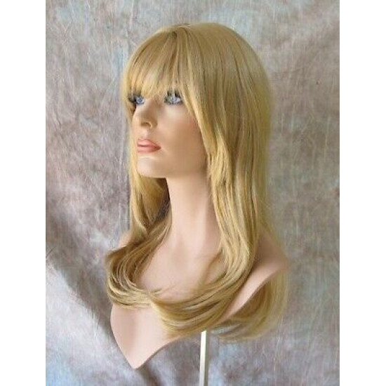 SHARON | Butterscotch Blonde Long Face Frame Wig Skin Part Layers