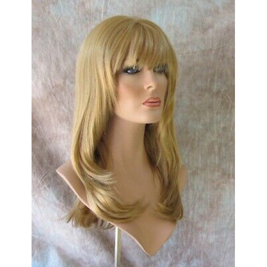 SHARON | Butterscotch Blonde Long Face Frame Wig Skin Part Layers