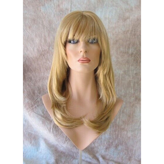 SHARON | Butterscotch Blonde Long Face Frame Wig Skin Part Layers