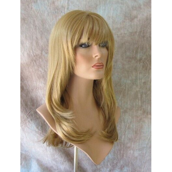 SHARON | Butterscotch Blonde Long Face Frame Wig Skin Part Layers