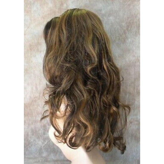 NATALIE | Auburn Dark Brown Long Wig Beautiful Skin Top Long Layers Waves 