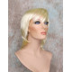 ALICIA S | Light Blonde Medium Wig Layered Skin Part Full Bangs