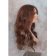 GABBY | Copper Auburn Long Wig Long Barrel Curls Skin Part HEAT OK Wigs 