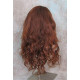 GABBY | Copper Auburn Long Wig Long Barrel Curls Skin Part HEAT OK Wigs 