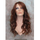 GABBY | Copper Auburn Long Wig Long Barrel Curls Skin Part HEAT OK Wigs 