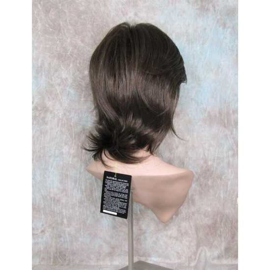 DEIDRE | Medium Brown Medium Wig Shag Long Bangs Flicked Back Ends