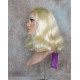 ANGELA 750 | Light Blonde Medium Wig Gentle Waves Skin Top No Bang