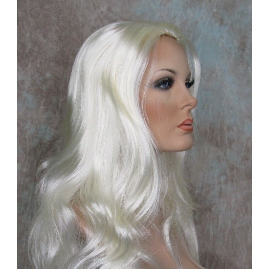 LINDA XL | White Blonde Long Layers Wig Full Skin Top 28" 