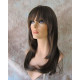 SHARON | Medium Brown Long Face Frame Wig Skin Part Layers