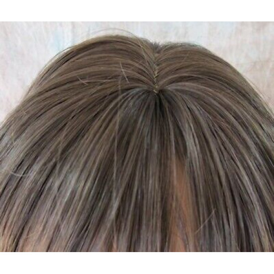 SHARON | Medium Brown Long Face Frame Wig Skin Part Layers