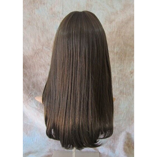 SHARON | Medium Brown Long Face Frame Wig Skin Part Layers