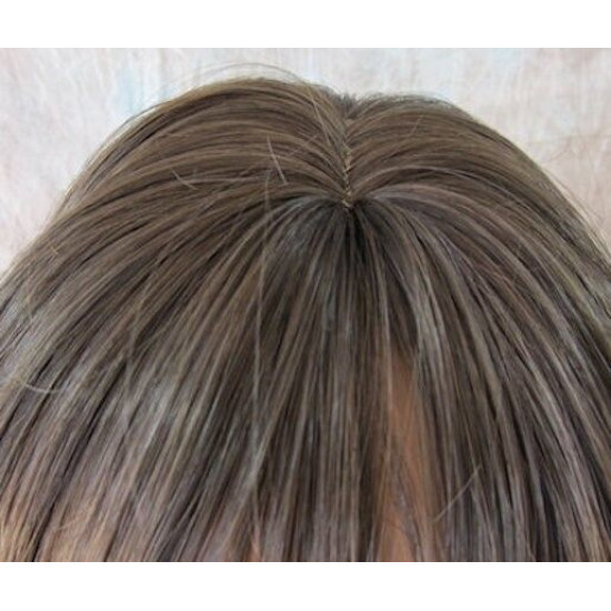 SHARON | Medium Brown Long Face Frame Wig Skin Part Layers