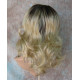 SHANIA | Champagne Blonde Long Soft Waves Wig Bangs Side Part 17" 