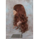 VEGAS | Copper Red Long Wig Curls Bangs Heat OK Wigs 