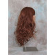 VEGAS | Copper Red Long Wig Curls Bangs Heat OK Wigs 