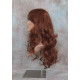 VEGAS | Copper Red Long Wig Curls Bangs Heat OK Wigs 