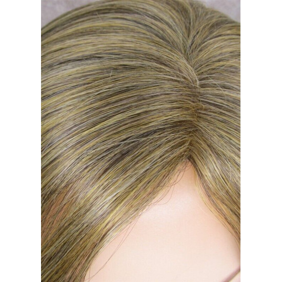 PARISIAN BOB | Med Ash Blonde Long Bob Monofilament Wig Heat OK | Forever Young 