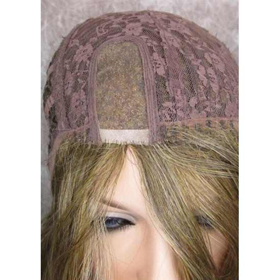 PARISIAN BOB | Med Ash Blonde Long Bob Monofilament Wig Heat OK | Forever Young 