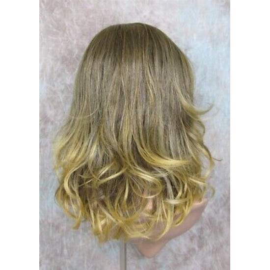 PARISIAN BOB | Med Ash Blonde Long Bob Monofilament Wig Heat OK | Forever Young 