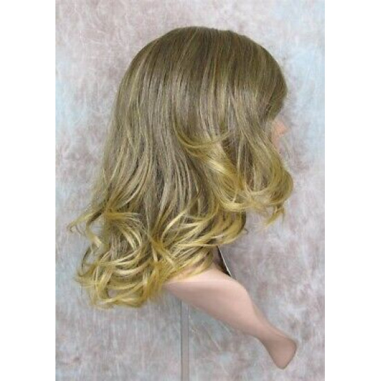 PARISIAN BOB | Med Ash Blonde Long Bob Monofilament Wig Heat OK | Forever Young 