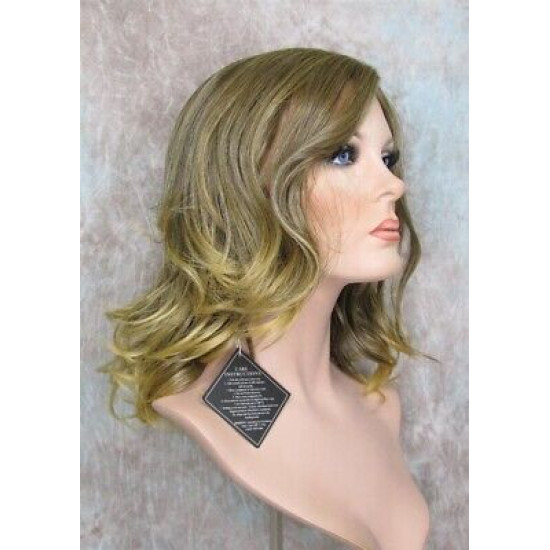 PARISIAN BOB | Med Ash Blonde Long Bob Monofilament Wig Heat OK | Forever Young 