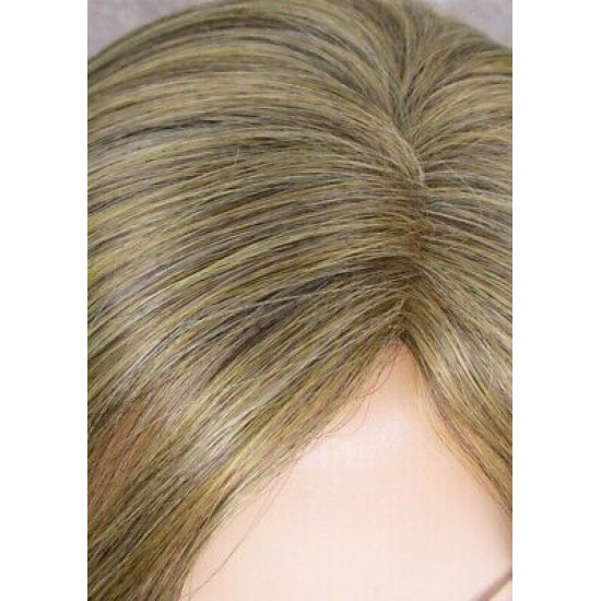 PARISIAN BOB | Med Ash Blonde Long Bob Monofilament Wig Heat OK | Forever Young 