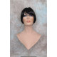 GIGI | Sexy Black Short Wig Bob Style Skin Crown Tapered Back 1