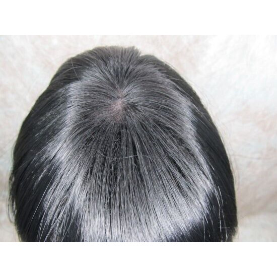 GIGI | Sexy Black Short Wig Bob Style Skin Crown Tapered Back 1