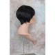GIGI | Sexy Black Short Wig Bob Style Skin Crown Tapered Back 1