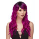 URBAN | Plum Nite Purple Dark Roots Long Beach Waves Wig Heat OK Wigs US