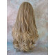 KRISTEN | Medium Blonde Mix Long Wig HEAT OK Layers Swept Bangs Skin Crown Wigs