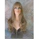 KRISTEN | Medium Blonde Mix Long Wig HEAT OK Layers Swept Bangs Skin Crown Wigs
