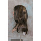 ALICIA | Dark Brown Strawberry Mix Long Wig Layers Skin Part Bangs 
