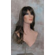 ALICIA | Dark Brown Strawberry Mix Long Wig Layers Skin Part Bangs 