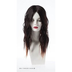 DEMI WAVE | Americano Brown Long Wig Mono Part Waves HEAT OK 