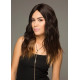 DEMI WAVE | Americano Brown Long Wig Mono Part Waves HEAT OK 
