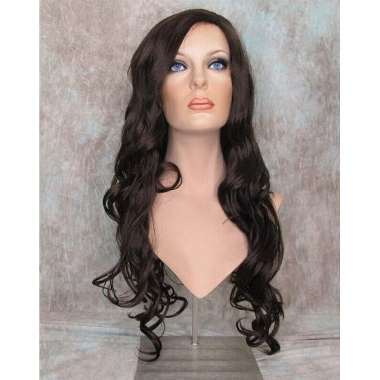 OBSESSION | Dark Brown Long Wig Spiral Curls Skin Part | Forever Young