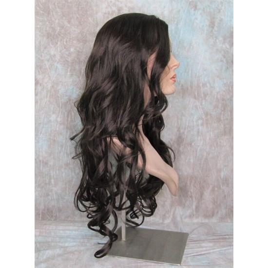 OBSESSION | Dark Brown Long Wig Spiral Curls Skin Part | Forever Young