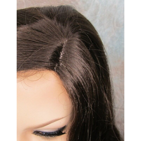 OBSESSION | Dark Brown Long Wig Spiral Curls Skin Part | Forever Young