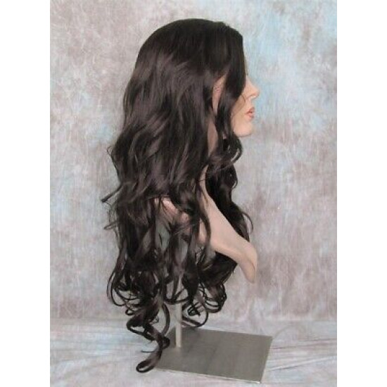 OBSESSION | Dark Brown Long Wig Spiral Curls Skin Part | Forever Young