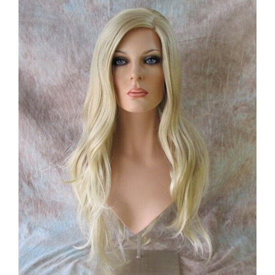 COSABELLA | Honey Blonde Long Wig Gentle Waves Layers Side Part | Forever Young