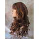 CARLOTTA | Auburn Strawberry Mix Long Wig Soft Curls Center Part Bangs 