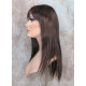 JEWEL | Black Auburn Long Wig Razor Straight Layers Bangs Skin Part Wigs 