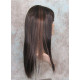 JEWEL | Black Auburn Long Wig Razor Straight Layers Bangs Skin Part Wigs 