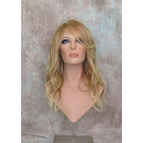 SUNDAY | Strawberry Blonde Mix Long Wig Heat OK Long Bangs Skin Part 